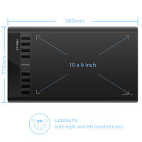 XPPen V2แท็บเล็ตการวาดภาพดิจิตอล10*6นิ้วแท็บเล็ตกราฟิก8ปุ่มด่วน8192ระดับความดันสำหรับ Windows Mac