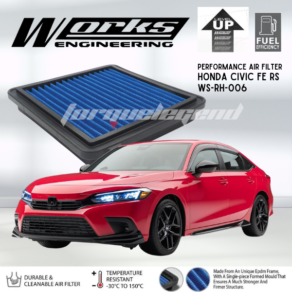 (Honda Civic FE 1.5T 2022) WORKS PERFORMANCE HIGH FLOW DROP IN AIR