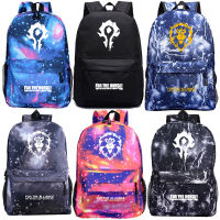 2021Mochila World of Warcraft Backpack Girls Schoolbag Teens Travel Knapsack Fashion Boys Book Bag Men Laptop Knapsack Women Bagpack