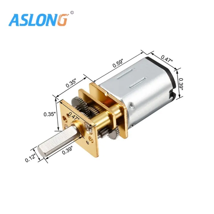 100 50 30 6000rpm Dc N20 Motor 3v 6v 12v Mini Metal Gear Geared Motors 