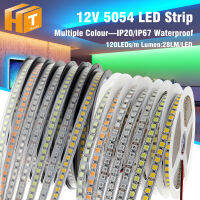 LED Strip 5054 DC12V 120 ledsm เทปยืดหยุ่นสูง3000K 4000K 6000K 7000K IP67ความสว่างสูง LED Strip 5เมตรล็อต *