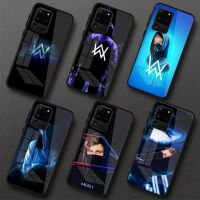 Handsome Alan Walker Phone Case For Samung Galaxy S23 S22 S21 Pro Ultra M14 A14 A34 A54 A13 A33 A53 Black PC Glass Phone Cover