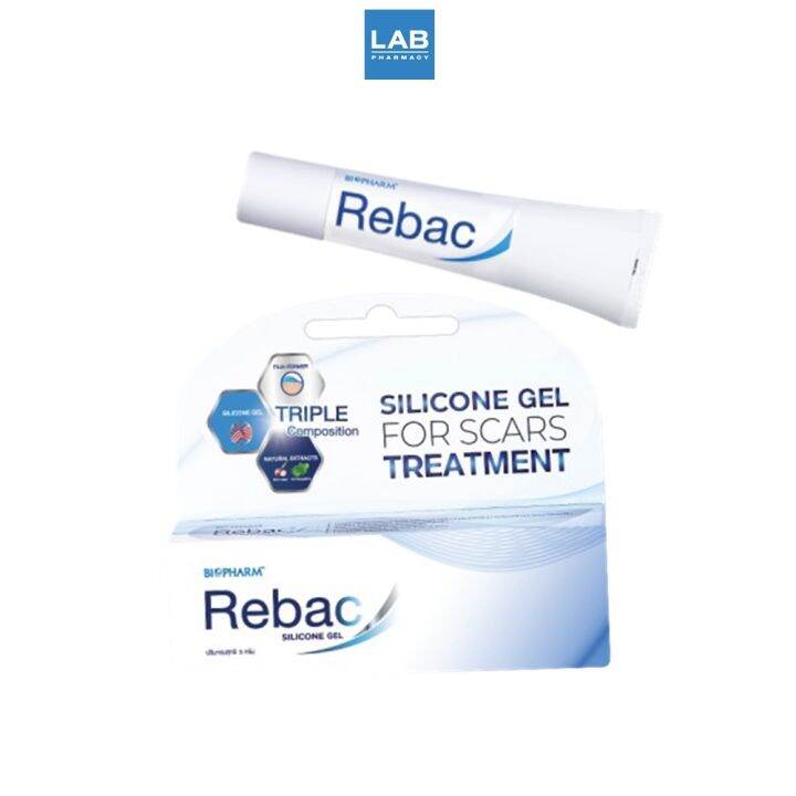 biopharm-rebac-silicone-gel-5-g-ไบโอฟาร์ม-รีแบค-rebac-ซิลิโคนเจล-เจลลดรอยแผลเป็น-ขนาด-5-กรัม