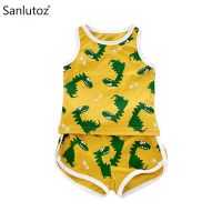 Sanlutoz Summer Infants Casual Tops + Bottoms Baby Girl Clothing Set Cute Animal Outfits 2Pcs Cotton  by Hs2023