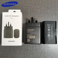 {KOLT Digital} PD Charger สำหรับ Samsung S22 S21 S20หมายเหตุ20 Ultra UK Fast Charger 45W Super Fast Charging Adapter TypeC สำหรับ A72 A82สำหรับ Iphone 13