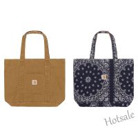 【hot sale】✌▣ C16 Canvas Bag Reversible Tote Bag Cashew Flower Casual Large Capacity Tote Bag