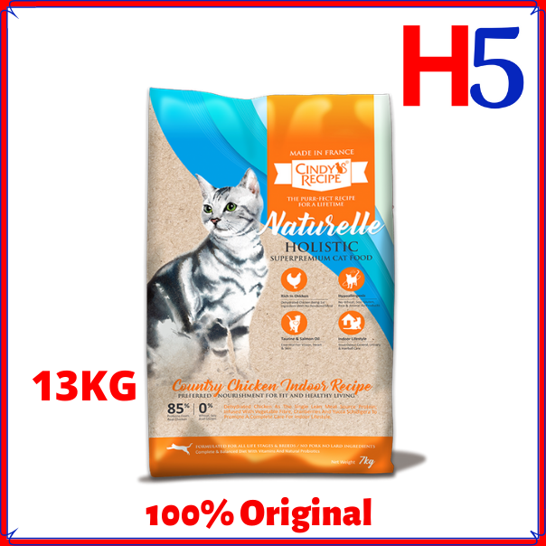 CINDY'S RECIPE NATURELLE Holistic Country Chicken Indoor 13KG Dry Cat ...