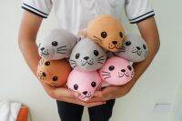 ตุ๊กตาแมวน้ำ 8 นิ้ว มีตัวจุ๊บติดกระจบ ตัวโต มีหลายสี