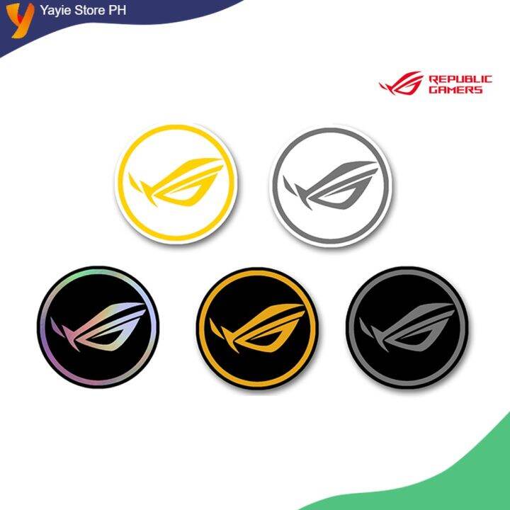 ROG Republic of Gamers logo vinyl stickers for computer case fans