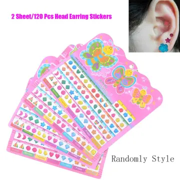 30 Pairs Earring Stickers Wonderful Stickers Head Earring Cartoon Reward  Crystal Stickers Toy For Children Kids - AliExpress