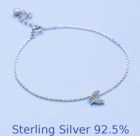 TANITTgemsสร้อยข้อมือเงินแท้Silver92.5%ประดับผีเสื้อ