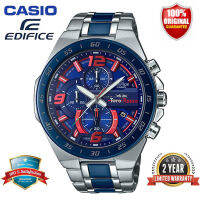 Edifice EFR564 Chronograph ผู้ชายนาฬิกาแฟชั่น50M กันน้ำกันกระแทกและกันน้ำปฏิทินอัตโนมัติเต็มรูปแบบสแตนเลส Mens ควอตซ์นาฬิกาข้อมือ EFR-564TR-2AA สีเท