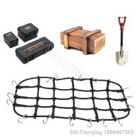 Universal 6PCS/Set Simulated Decoration Suitcase Luggage Net Shovel for TRX4 Defender SCX10 90046 90047 RC Car Accessories