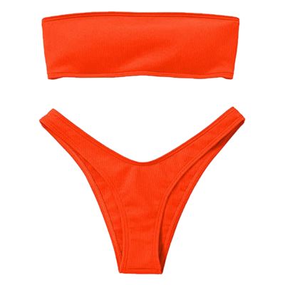 ชุดว่ายน้ำบิกินี่สุดเซ็กซี่ชุดเอวสูงสำหรับผู้หญิงชุดว่ายน้ำชุดชายหาด2ชิ้นควบคุมเป็นชิ้น