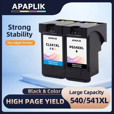 APAPLIK 540XL 541XL Compatible For Canon PG 540 CL 541 PG-540 Cartridge Pixma MG3150 MG3550 MG4250 MG3250 MG3255 MG4150 Printer