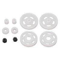 【LZ】 RC Motor Pinhão Gear Set Branco Leve para Axial SCX24 Controle Remoto Modelo Veículo