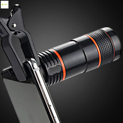 กล้องส่องทางไกล8X18สำหรับโทรศัพท์มือถือคลิปแข็งแรงเลนส์กล้องซูม HD สำหรับตั้งแคมป์เดินป่าท่องเที่ยว