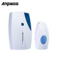 【Hot deal】 【Stylish】 ANPWOO 36 Tune Chimes เพลงกันน้ำ LED Wireless Doorbell รีโมทคอนโทรลกระดิ่งประตู