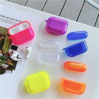 [SOSO 3C accessories] สีเรืองแสงสำหรับ Airpods 3เคสใสบลูทูธหูฟังฝาครอบป้องกัน AirPods Pro 2 1กล่องหูฟัง