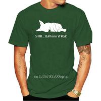 Bull Terrier At Work T เสื้อ Funny Graphic แฟชั่นผ้าฝ้ายแขนสั้น O-Neck T-shirt