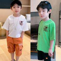 Summer Boys Short Sleeve Cotton Shirt Kids Cartoon T-Shirt