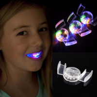 Glow Tooth Funny LED Light Kids Children Light-up Toys Flashing Flash ce Mouth Guard Piece Glow Party Supplies