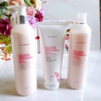 Aviance Gluta Whitening Moisture (Body lotion 380ml. Body Wash 380ml. Body Exfoliator 180ml.) อาวียองซ์ โลชั่นบำรุงผิวกา