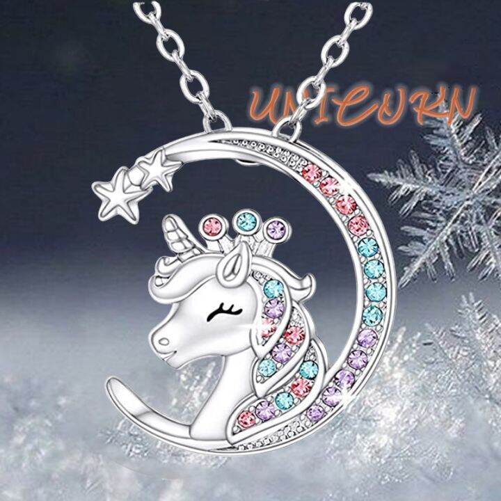 girls-unicorn-jewelry-necklace-jewelry-women-crystal-necklace-girls-party-gift-aliexpress