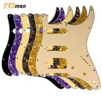 Feiman Guitar  Accessories 11 Screw Hole Pickguard For Fender Strat USA/Mexican Standard ST HSS Guitar Scratch Plate Guitar Bass Accessories