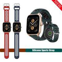 pengyigan 20mm 22mm Silicone Strap Sports Soft Band for Huami Amazfit GTS4 mini GTS 2/2e/3 / Huawei GT2 GT3 / Samsung Watch 4 5 Bracelet