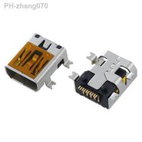 10Pcs Female Mini USB Type B 10 Pin SMT SMD Mount Jack Connector Port Flat Mouth