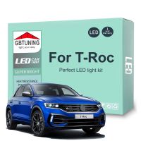 8Pcs LED Interior Light Bulb Kit For Volkswagen VW T-ROC TROC T ROC A11 2017 2018 2019 2020 Car Dome Reading Trunk Lamp Canbus