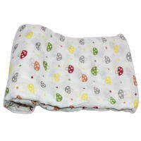 Miababy Cotton Muslin Baby Swaddle be Used as Nursing Cover, Burp Cloth, Play Mat or even to Shade a Stroller