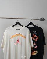 AJ Jumpman Flame Graffiti Printing T-Shirts (FJ7685)