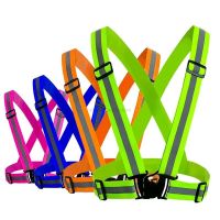 Adjustable Safety Reflective Vest Belt Stripe Strap Night Running Jogging Biking For Adults and Children