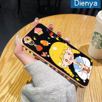 เคส Dienya สำหรับ Vivo เคส Y81i Y81 Y93s Y71i Y83ลายการ์ตูนเด็กผู้หญิงชานมใหม่กรอบสี่เหลี่ยมเคสชุบพื้นผิวเคสซิลิกาเจลนิ่มกันกระแทกเคสมือถือ Y93เลนส์กล้องถ่ายรูปรวมทั้งหมด