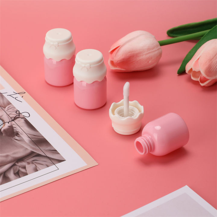 8ml-pink-bottle-cosmetic-packaging-container-balm-tubes-lip-gloss-tube-mini-milk-bottle-lip-glaze-tube