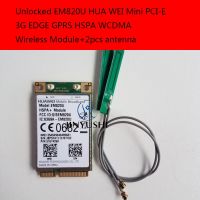 Unlocked EM820U +2PCS 15CM Antenna HUA WEI Mini PCI-E 3G 100% NEW Original EDGE GPRS HSPA WCDMA Wireless Module in the stock