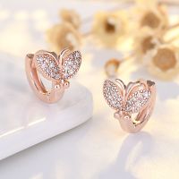 [COD] Qiaolanxuan new product earring female version fresh diamond bow sweet factory