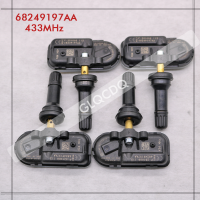 4ชิ้นสำหรับ2013-2020รถจี๊ปเชโรกี TPMS 433เมกะเฮิร์ตซ์เซ็นเซอร์ความดันลมยาง TPMS รถจี๊ปยางความดันอากาศ68249197AA 68239720AB 68239720AC