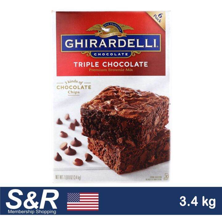 Ghirardelli Triple Chocolate Premium Brownie Mix 3 4kg Lazada Ph