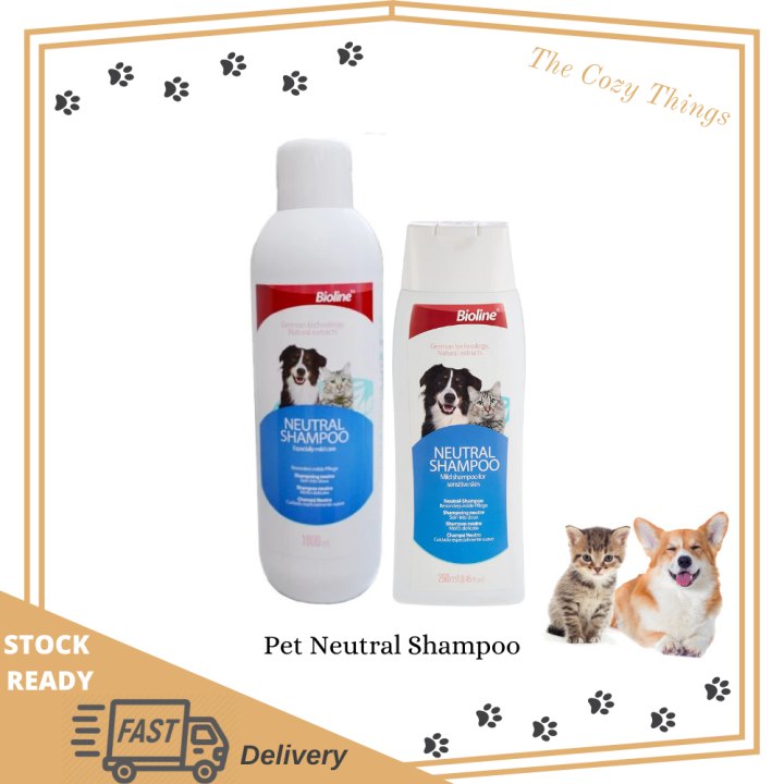Bioline Neutral Shampoo Dog Shampoo Mild Shampoo for Sensitive Skin for