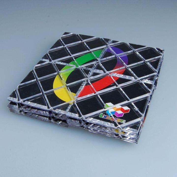 Lingao 12 Panels 5 Rings Black Master Magic Folding Puzzle Cube Twisty ...