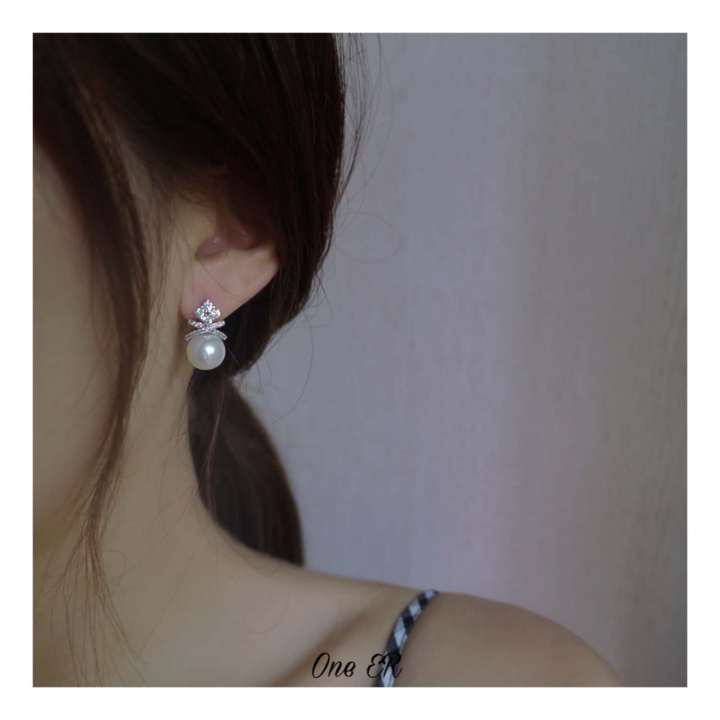 fashion-earrings-ต่างหูเงินแท้-925-สินค้าใหม่ตุ้มหูเกาหล