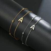 【jw】☃✓♗  Layer Chain  A-Z Fashion Bead Womens Jewelry for Wedding