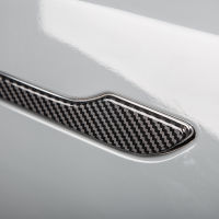 Heenvn New Car Door Handle For Tesla Model 3 2021 Model Y Accessories Door Cover Paste Model3 Carbon Fiber ABS Three 4PcsSet