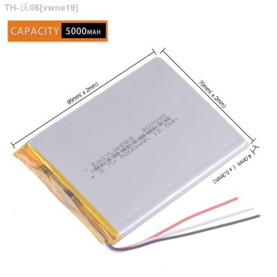 3.7V 5000mah (polymer lithium ion battery) Li-ion battery for tablet pc 7 inch MP3 MP4 [407095] replace [357095] 3lines [ Hot sell ] vwne19