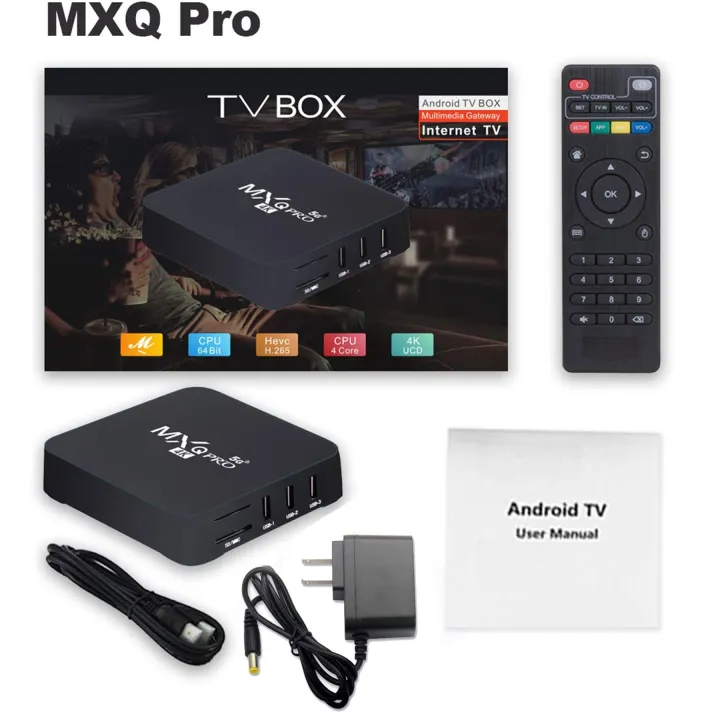 4K TV Box Android Smart TV Box 2.4G Wifi Home Remote Control TV ...