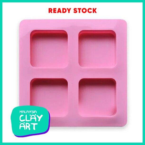 SQUARE SILICONE MOLD 4 CAVITY (AB RESIN) Lazada