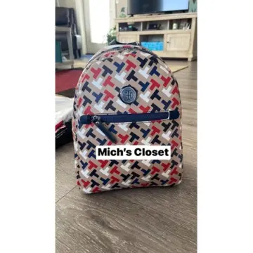 Backpack TOMMY JEANS Tjw Heritage Backpack Print AW0AW12410 0F4, Bolsa  Lara Maria Antonieta Mini Bag Travel bag 380818